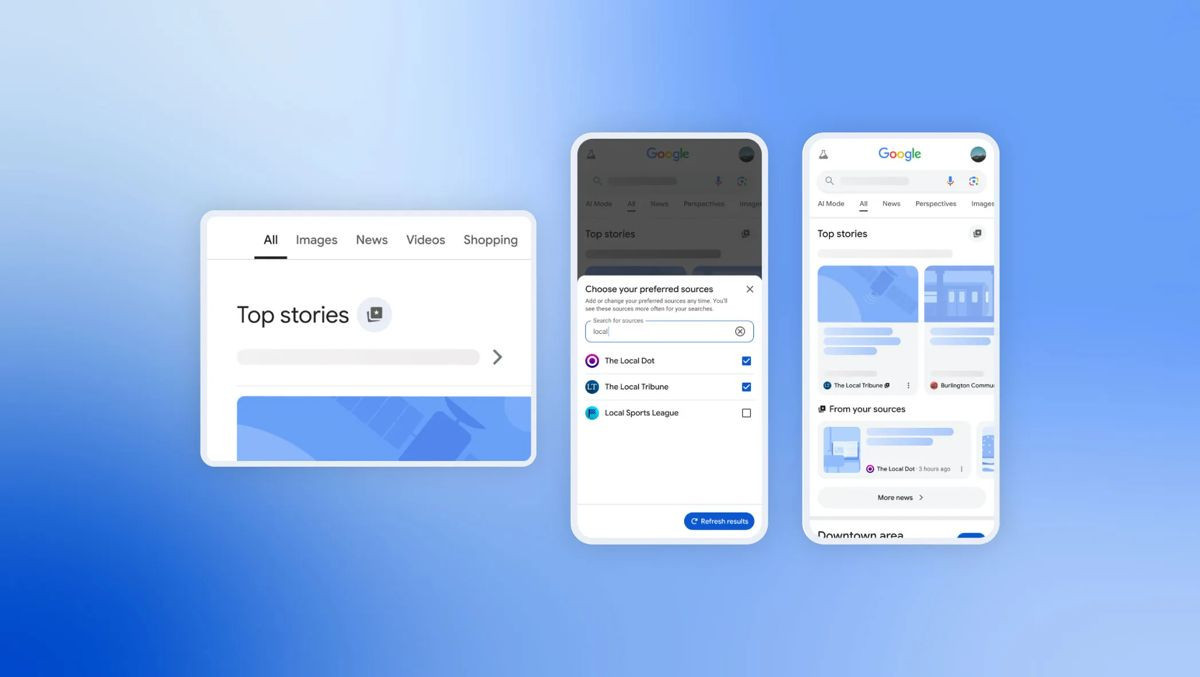 Η Google λανσάρει επίσημα τη λειτουργία Preferred Sources στο Search - Τι είναι