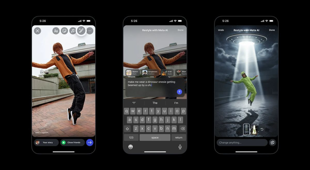 Το Instagram φέρνει τη δύναμη της AI στα Stories με το Restyle Το Instagram φέρνει τη δύναμη της AI στα Stories με το Restyle