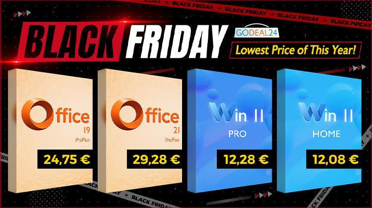Black Friday με Office 2021 στα 29€ και Windows 11 Pro στα 12€