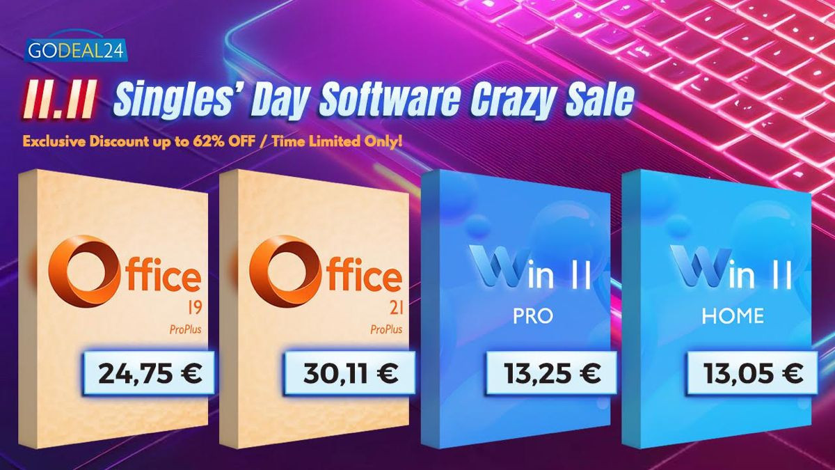 Singles’ Day Sale με Office 2021 Pro και Windows 11 σε εξαιρετικές τιμές