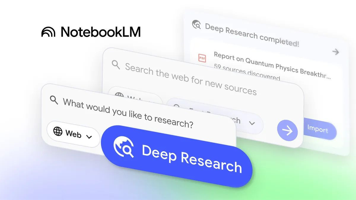 Το Google NotebookLM ενισχύεται σημαντικά με το Deep Research