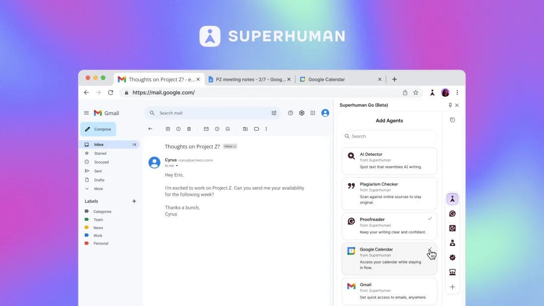 Η Grammarly μετονομάζεται σε Superhuman και λανσάρει δικό της AI βοηθό