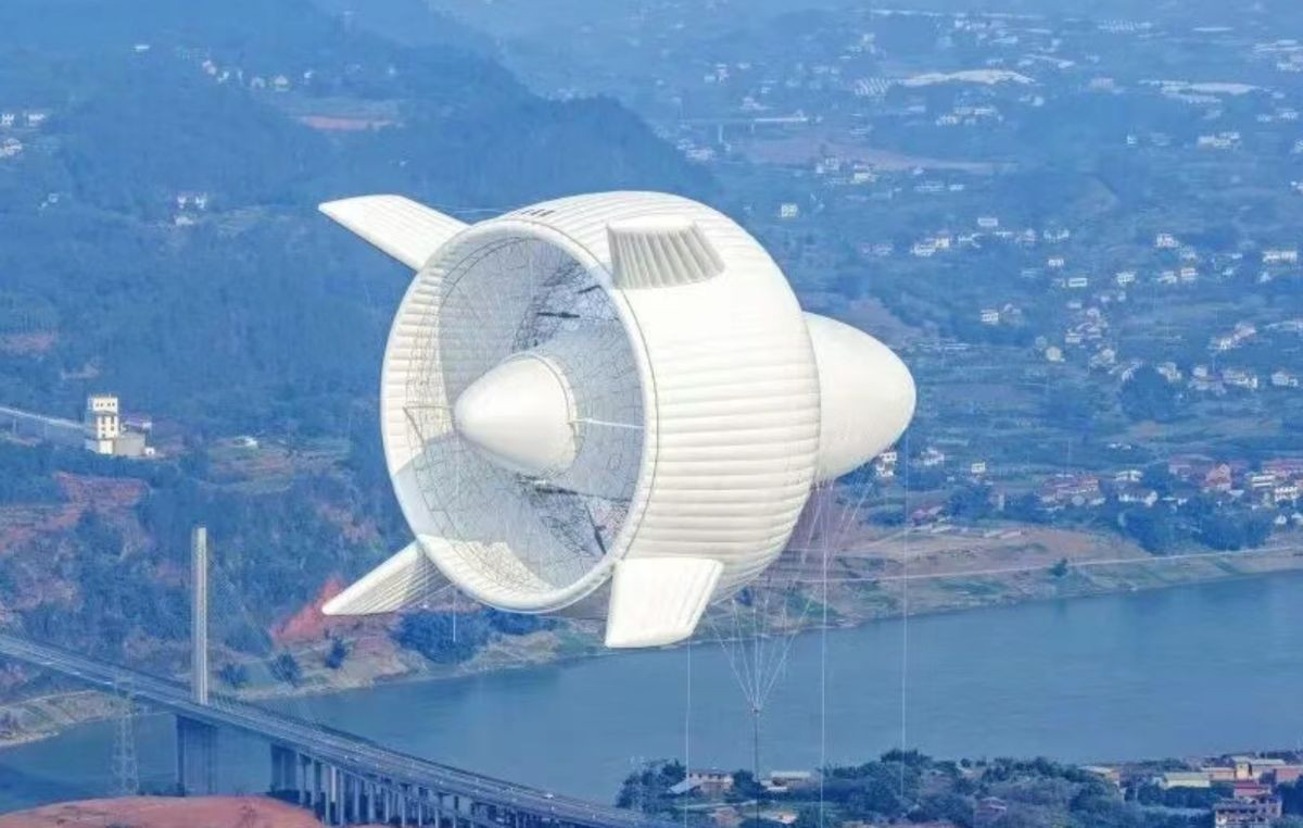 Το πρώτο ιπτάμενο «εργοστάσιο» αιολικής ενέργειας της Κίνας συνδέθηκε στο δίκτυο