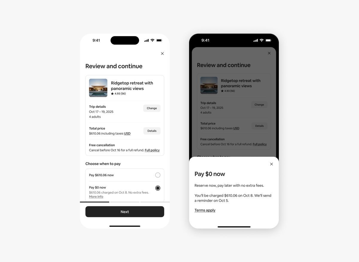 Airbnb: Επεκτείνεται παγκοσμίως η λειτουργία Reserve Now, Pay Later