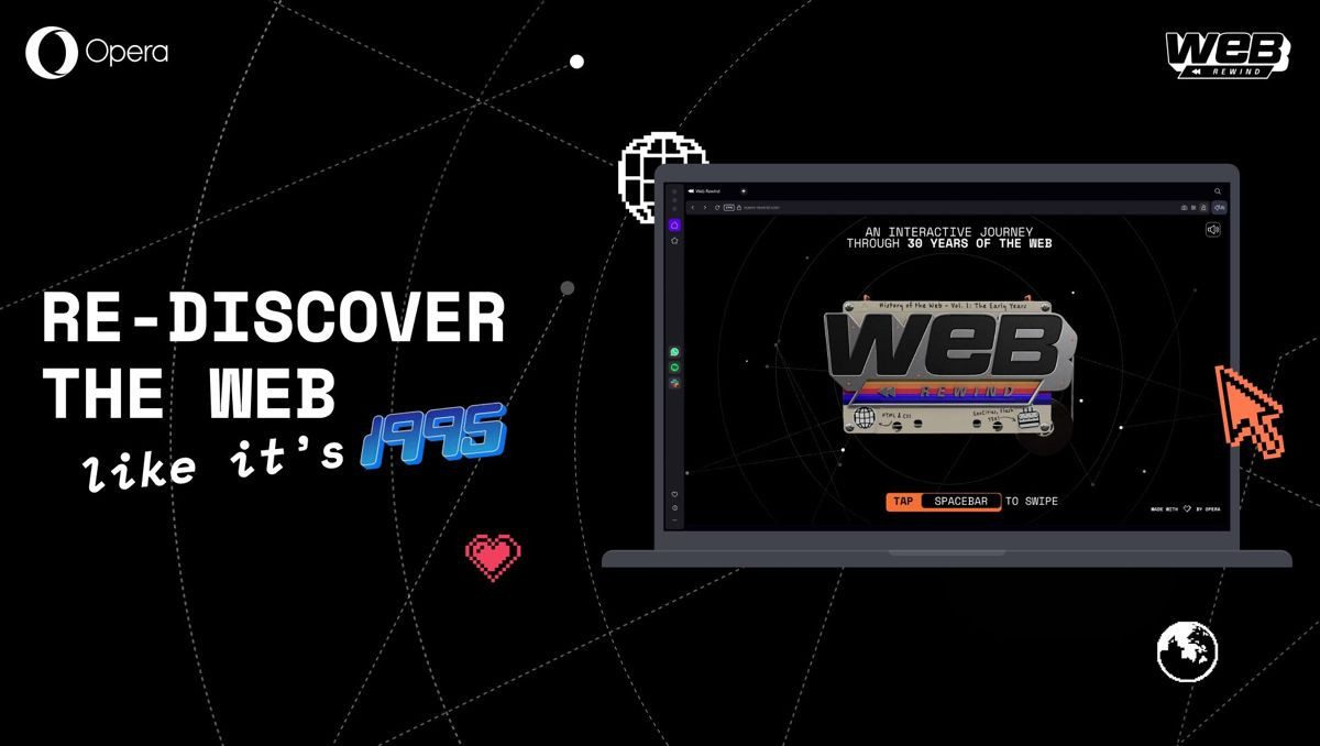 Το Web Rewind της Opera σε στέλνει στο 1999 (και ίσως στο CERN)