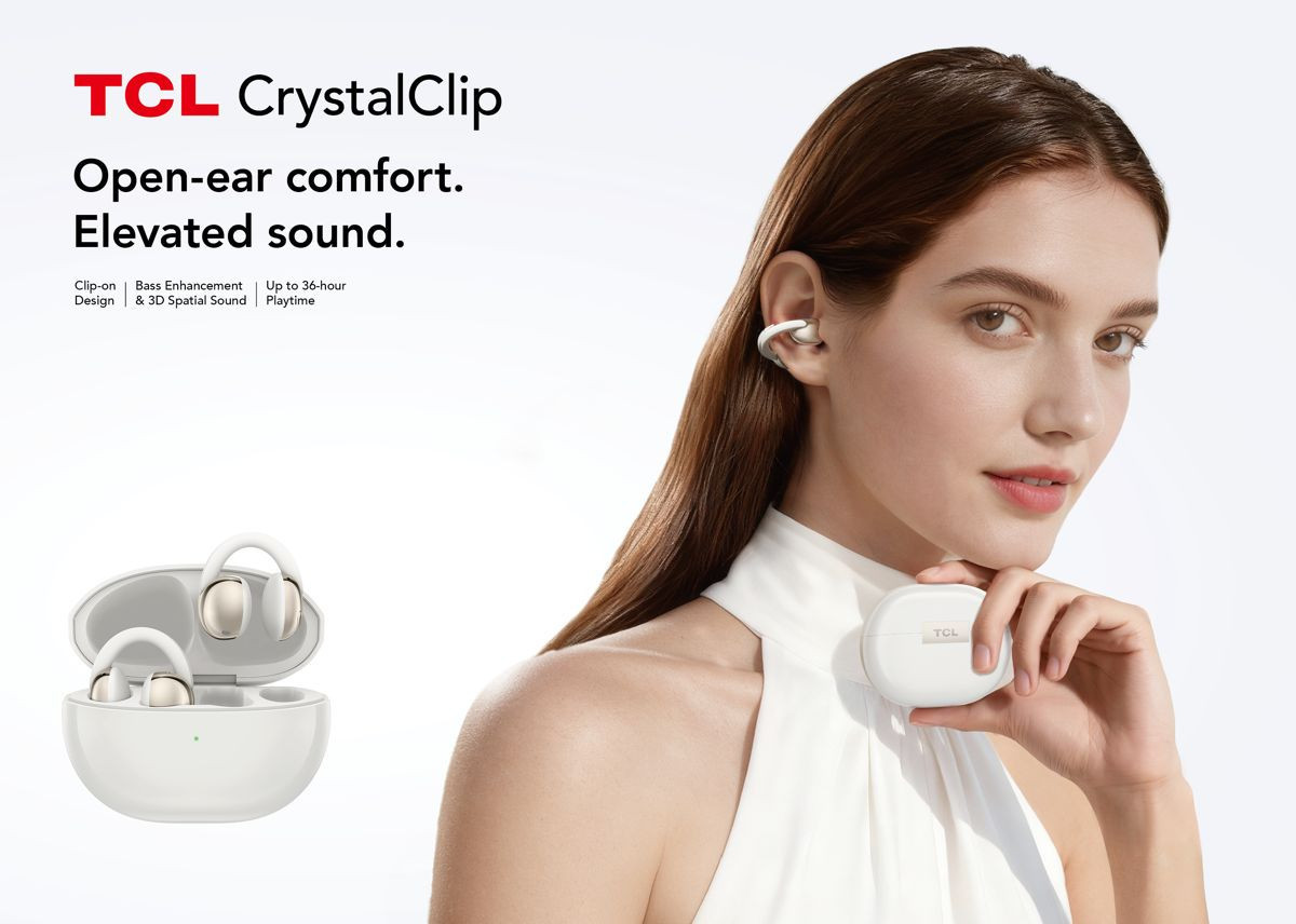 TCL CrystalClip: Νέα open-ear ακουστικά με 3D Spatial Audio και AI λειτουργίες στο MWC 2026