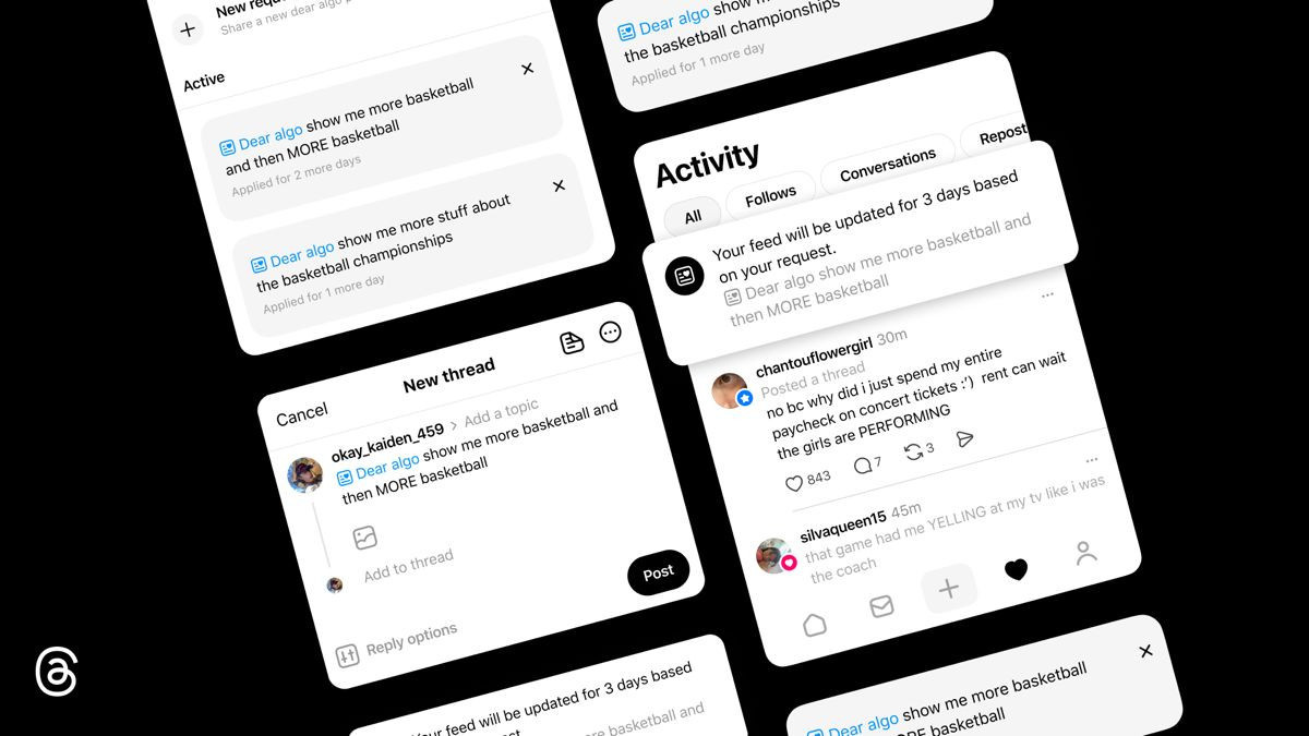 Threads: Έρχεται το Dear Algo – Πώς να διατάξετε τον αλγόριθμο τι να σας δείχνει
