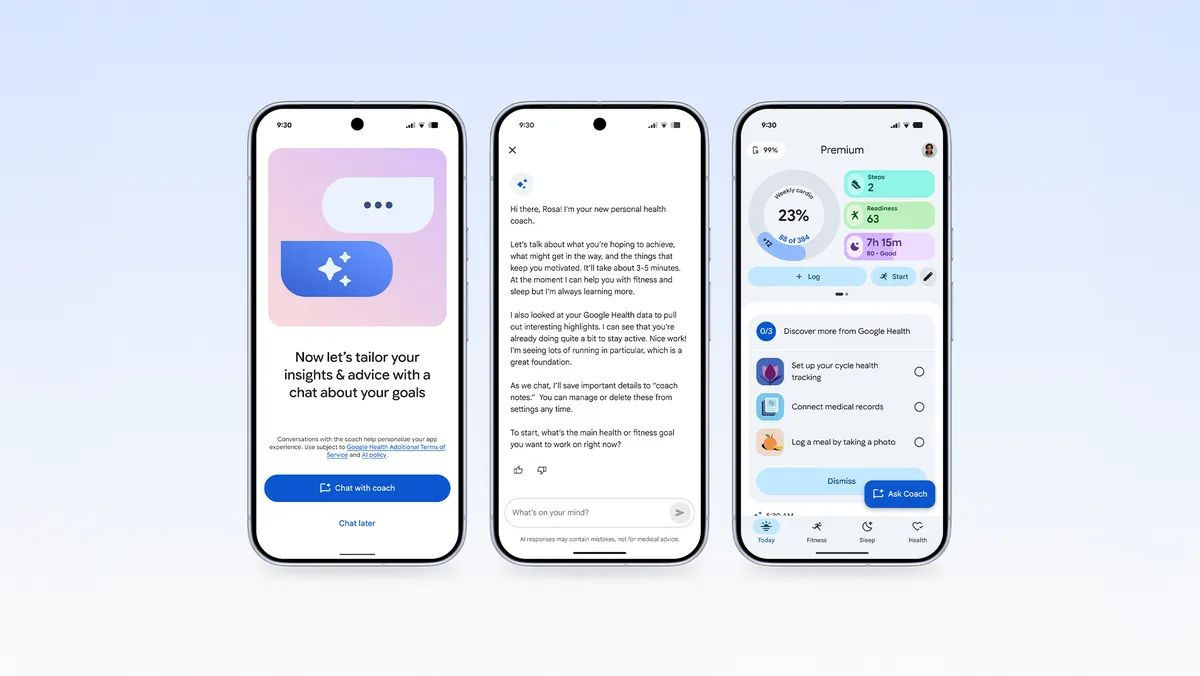 Google Health Coach: Ο νέος AI βοηθός υγείας με την υποστήριξη του Gemini διαθέσιμος παγκοσμίως