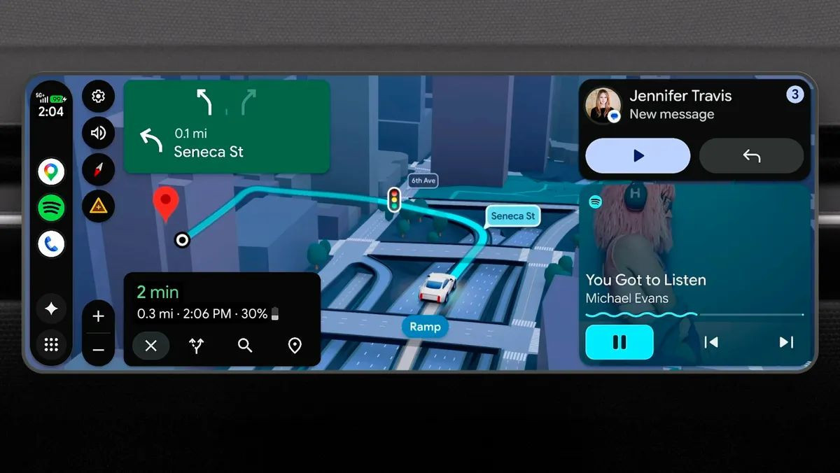 Νέο Android Auto: Ενσωμάτωση Gemini, YouTube και widgets στις οθόνες