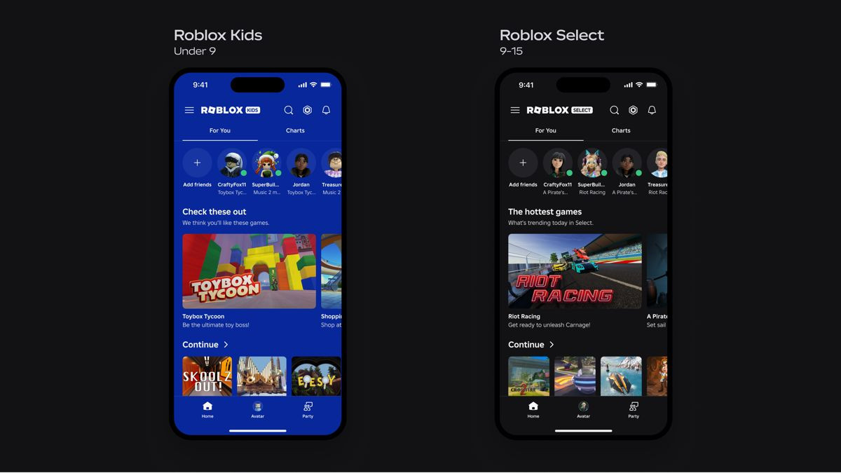 Roblox: Νέοι λογαριασμοί Kids και Select για τον αυστηρό έλεγχο της επικοινωνίας ανηλίκων