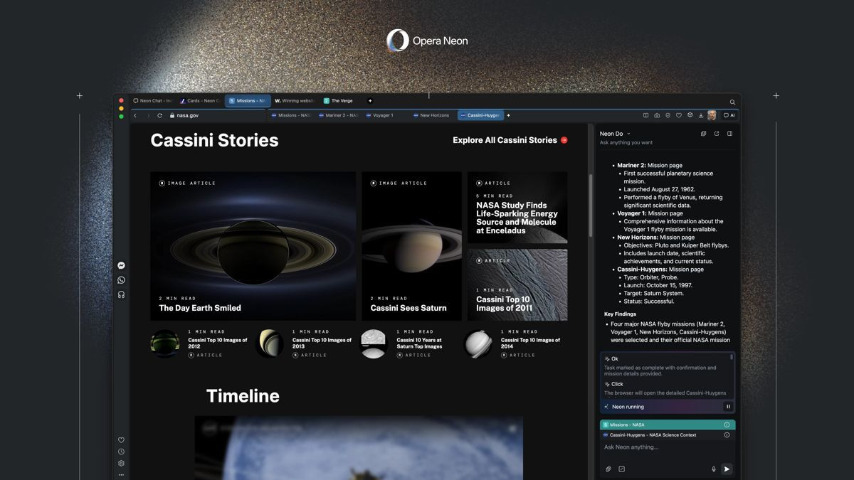 Opera Neon: Ο AI browser είναι πλέον διαθέσιμος για όλους, αλλά με συνδρομή