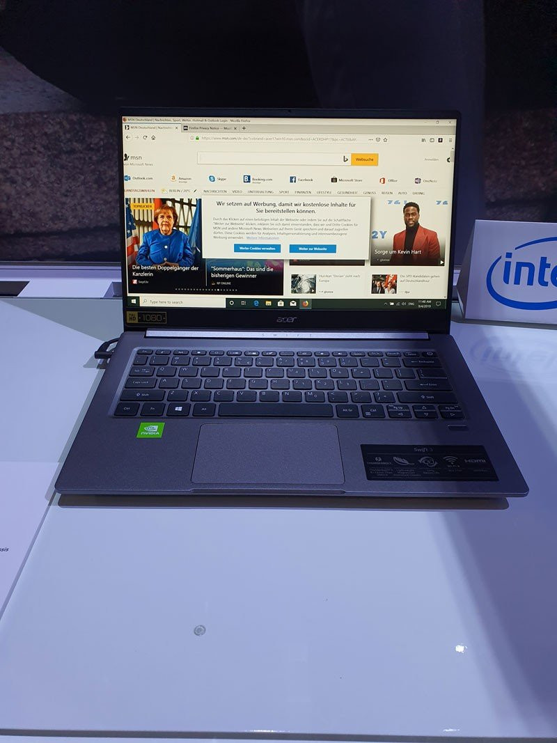 Acer Swift 5 και Swift 3: Ανανέωση με Intel Ice Lake και γραφικά Nvidia | 