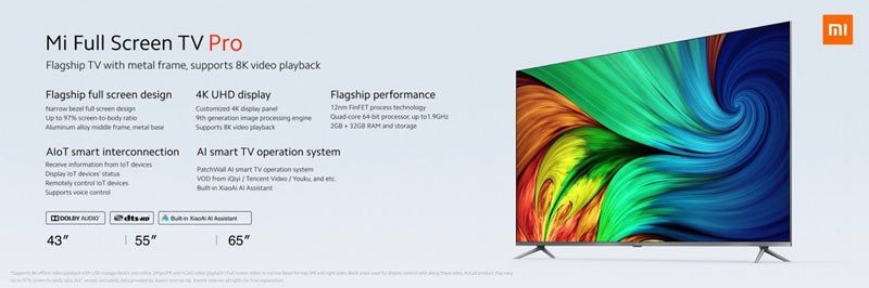 Xiaomi Mi Full Screen TV Pro: Η νέα γενιά έξυπνων τηλεοράσεων 4K από €190! | 