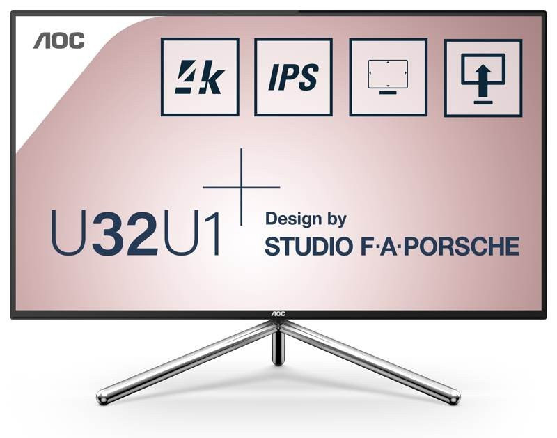 AOC U32U1: Η νέα premium οθόνη 31,5” σχεδιασμένη από το Studio F. A. Porsche |  AOC U32U1: Η νέα premium οθόνη 31,5” σχεδιασμένη από το Studio F. A. Porsche |